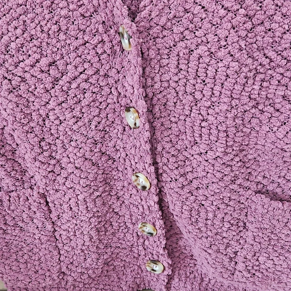 Zenana Outfitters Textured Cardigan -light Purple - Picture 3 of 5